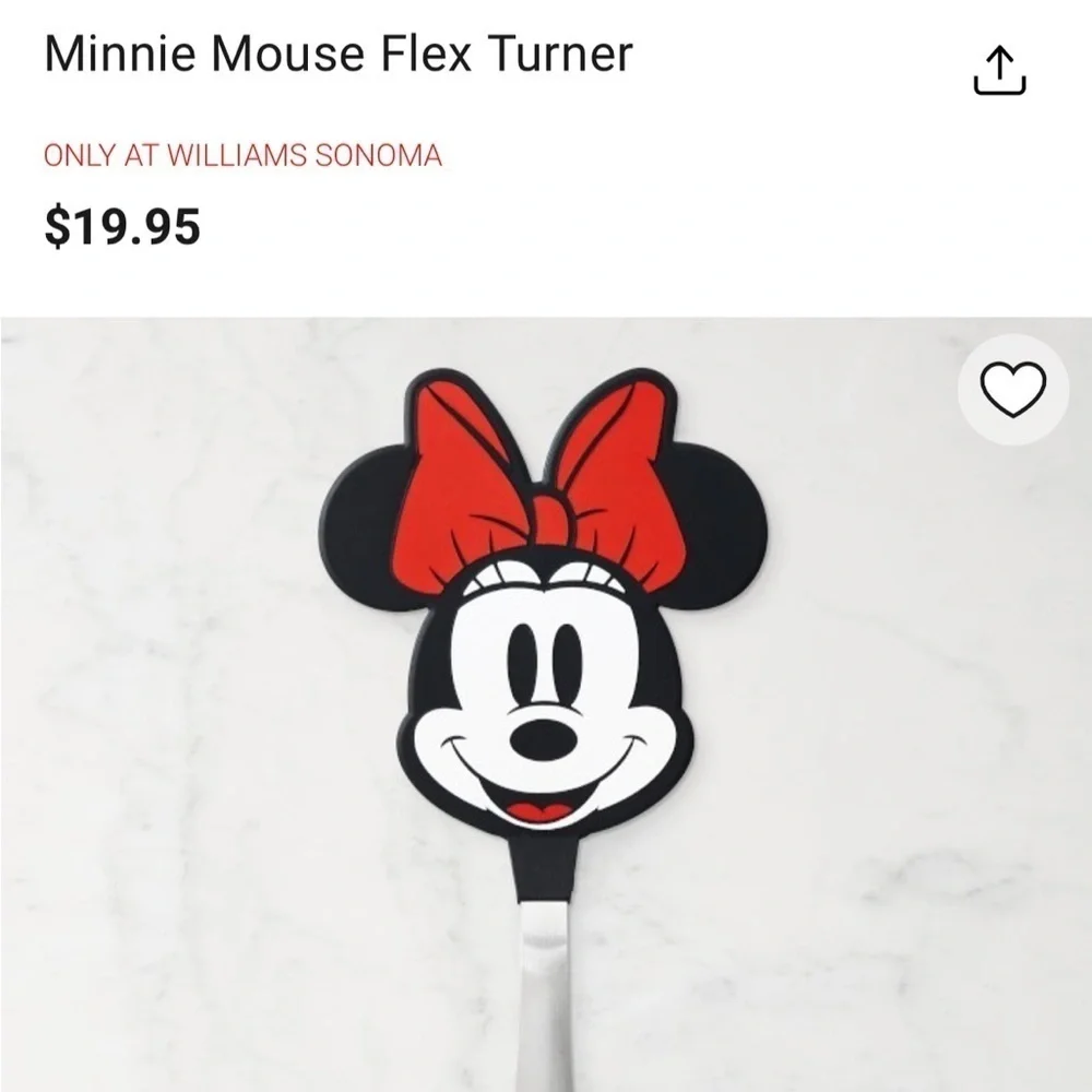 “Disney- Minnie Mouse Spatula- only at Williams Sonoma”